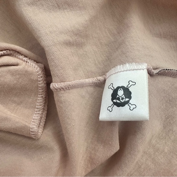 NEW! nununu 360 dress Pink Black Star Long Sleeve Thumbs Pockets A Line Swing - Picture 7 of 9